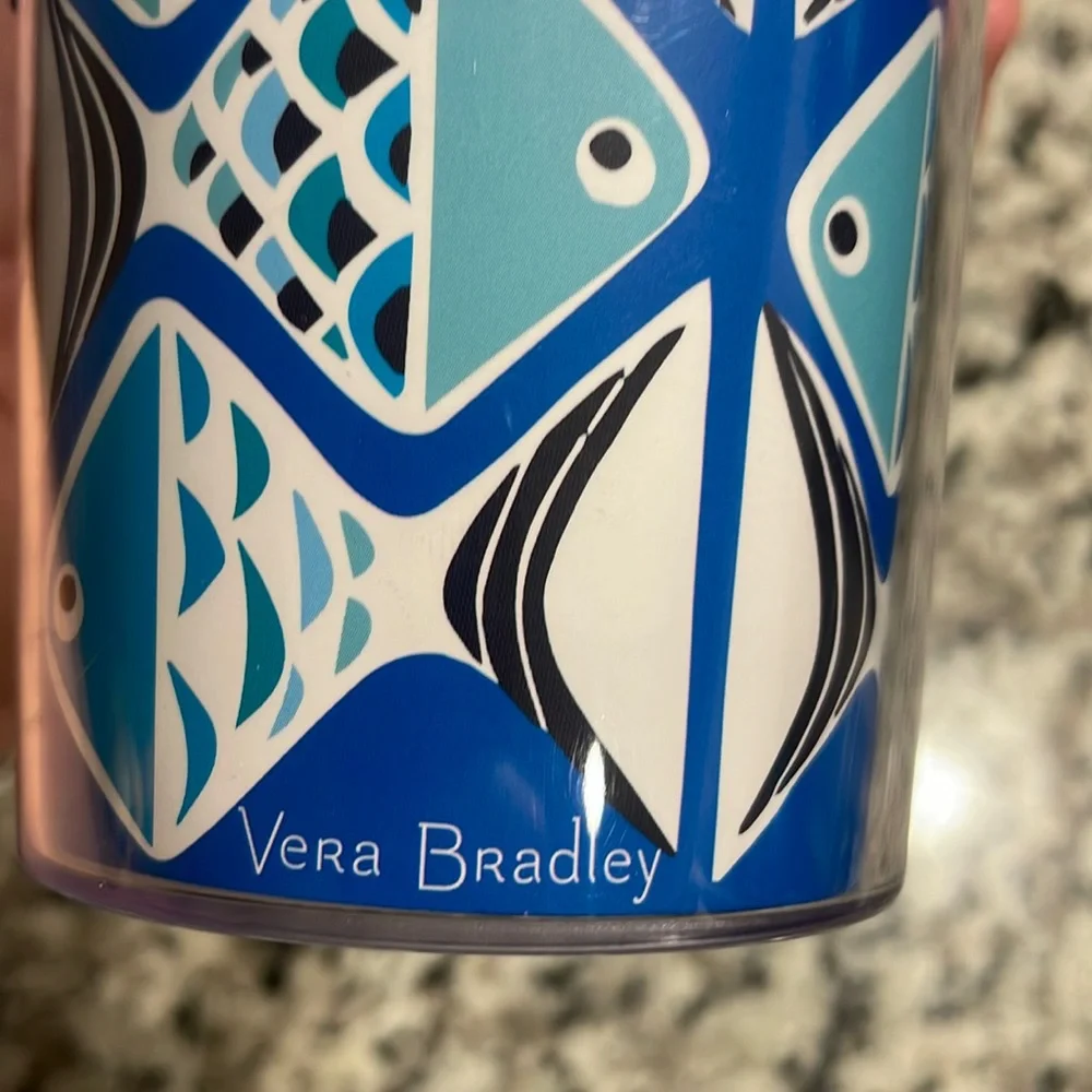 Vera Bradley- Fish Tumbler- 24oz